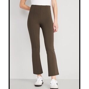 Old Navy Extra High Waisted Stevie Crop Flare Pants Women's‎ Size 3X Deep Brown
